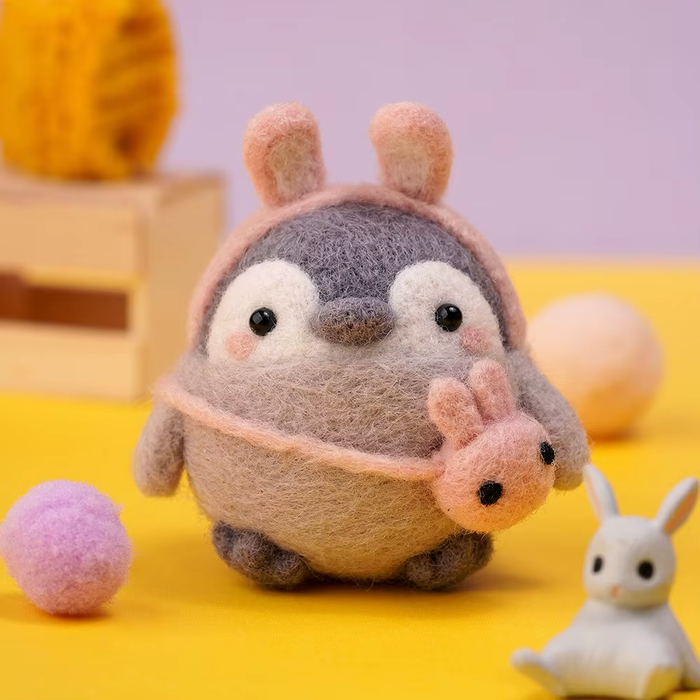 Bunny Penguin Needle Felting Kit F07AM3-114