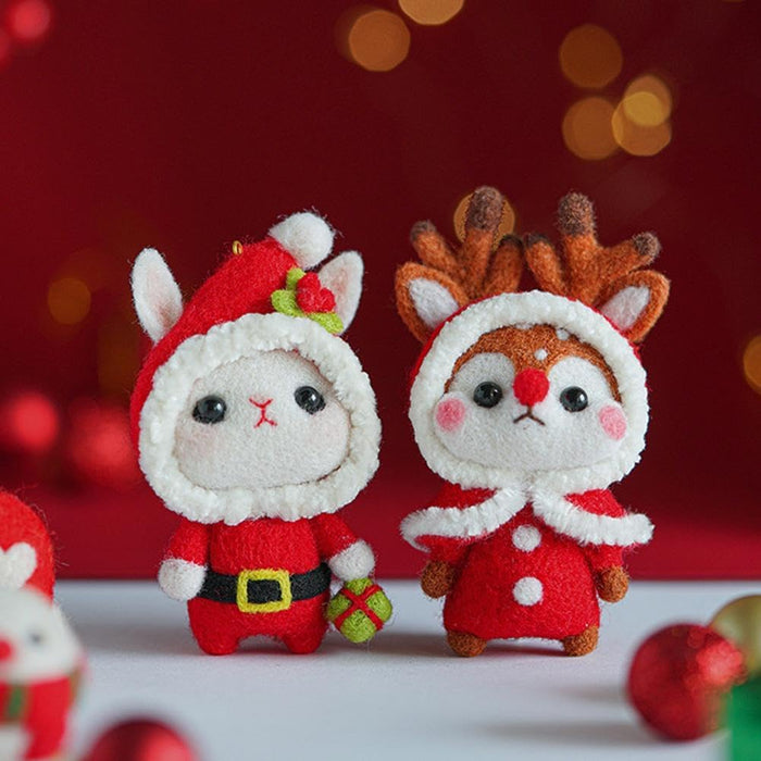 Christmas Bunny Needle Felting Kit F07AM3-156
