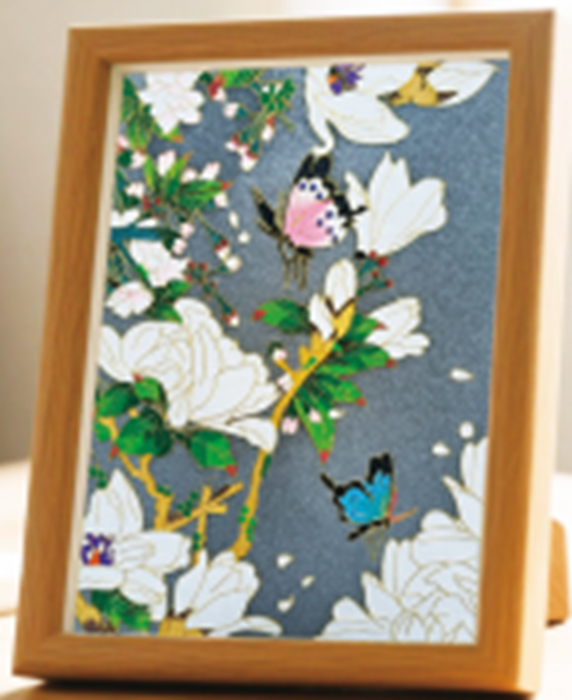 Magnolia and Butterflys Cloisonne Art Kit F07AM3-19-14