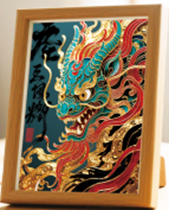 Japanese Dragon Cloisonne Art Kit F07AM3-19-1