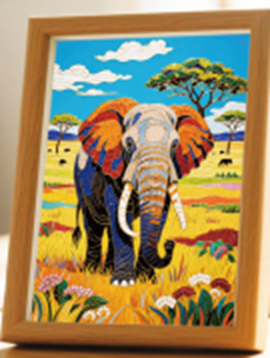 Elephant Cloisonne Art Kit F07AM3-19-9