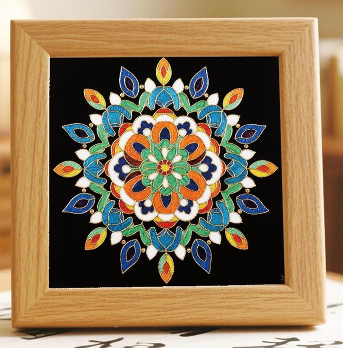 Geometric Mandala N1 Cloisonne Art Kit F07AM3-20-4