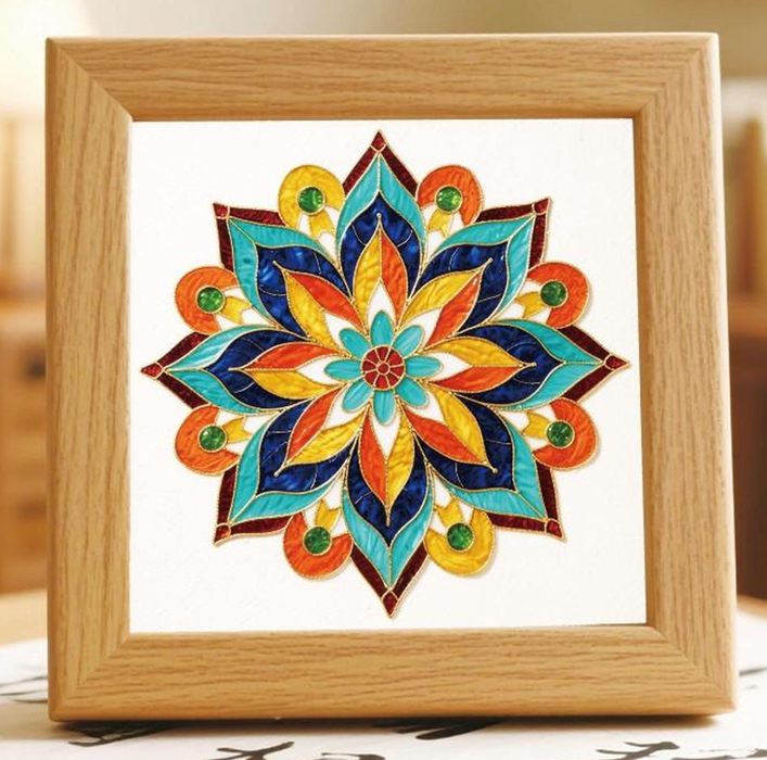 Geometric Mandala N3 Cloisonne Art Kit F07AM3-20-6