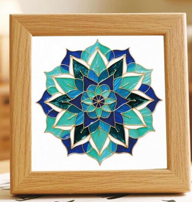 Geometric Mandala N4 Cloisonne Art Kit F07AM3-20-7