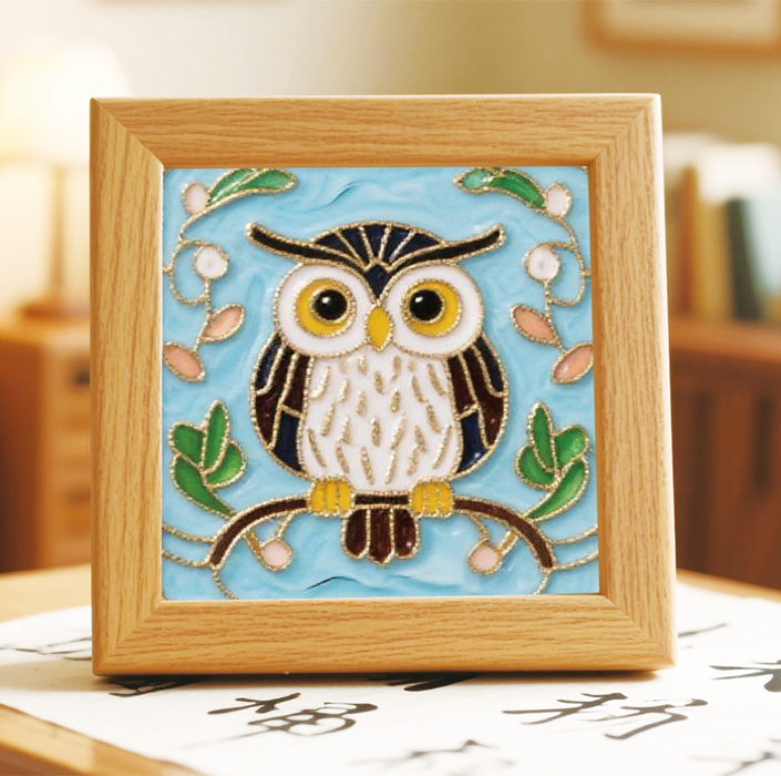 Owl Cloisonne Art Kit F07AM3-21-12