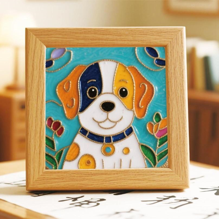 Puppy Cloisonne Art Kit F07AM3-21-4