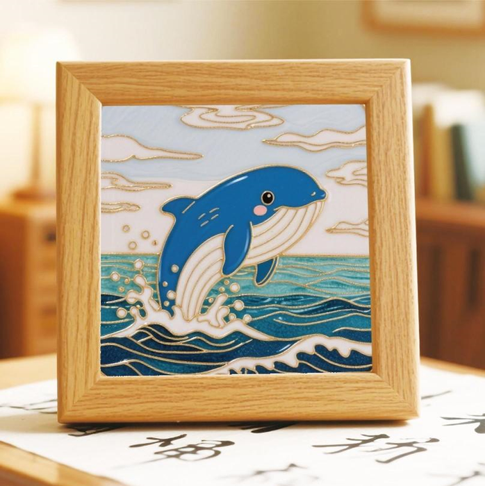 Whale Cloisonne Art Kit F07AM3-21-7
