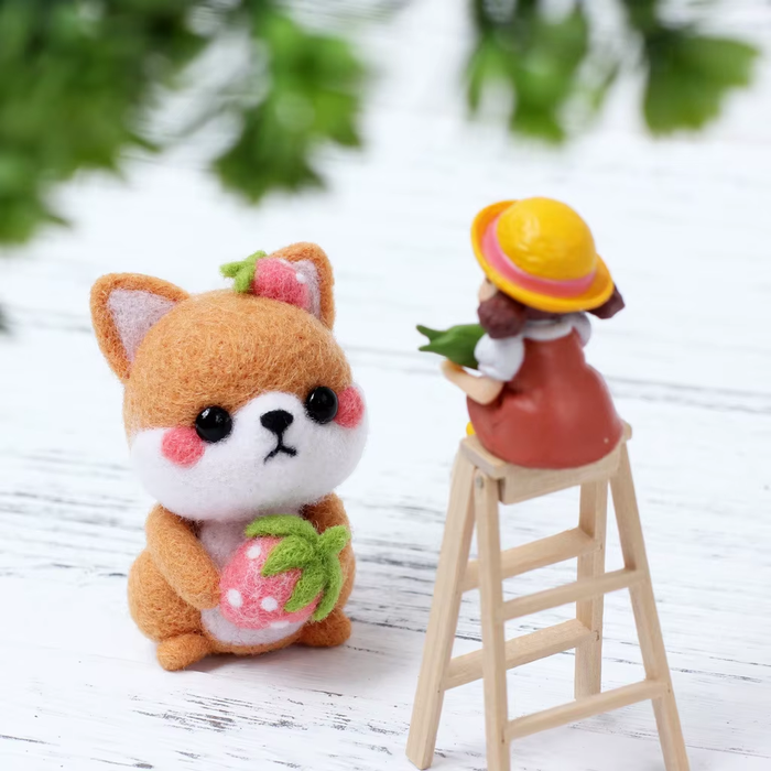 Bouquet Puppy Needle Felting Kit F07AM3-58