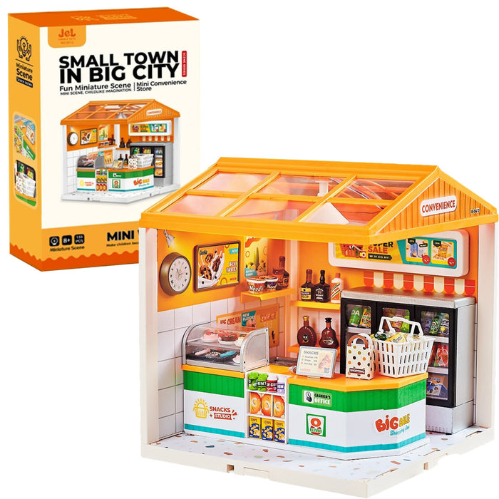 Convenience Store Miniature Dollhouse Kit F07AM7-13-0412