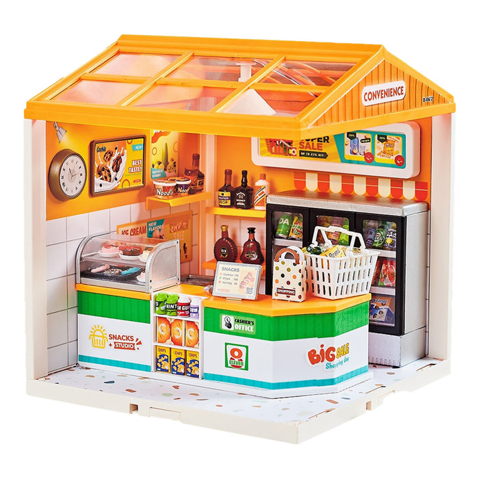 Convenience Store Miniature Dollhouse Kit F07AM7-13-0412