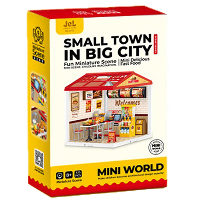 Fast Food Restaurant Miniature Dollhouse Kit F07AM7-15-0415