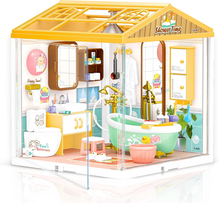 Bathroom Miniature Dollhouse Kit F07AM7-16-0416