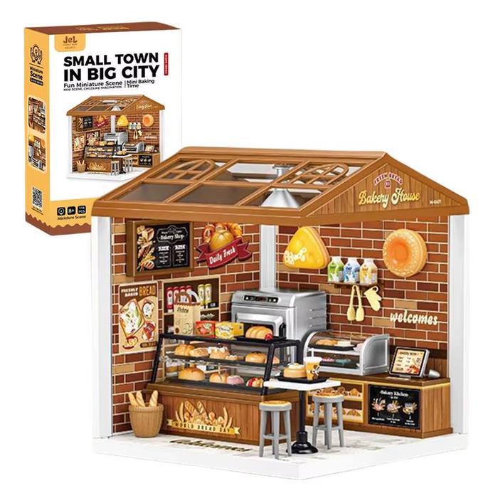 Bakery House Miniature Dollhouse Kit F07AM7-17-0417