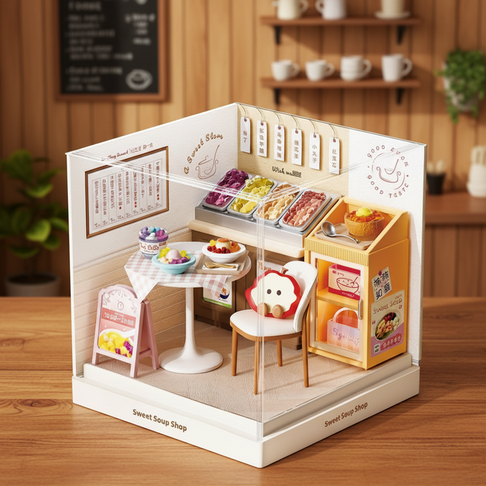 Sweet Soup Shop Miniature Dollhouse Kit F07AM7-19-8032
