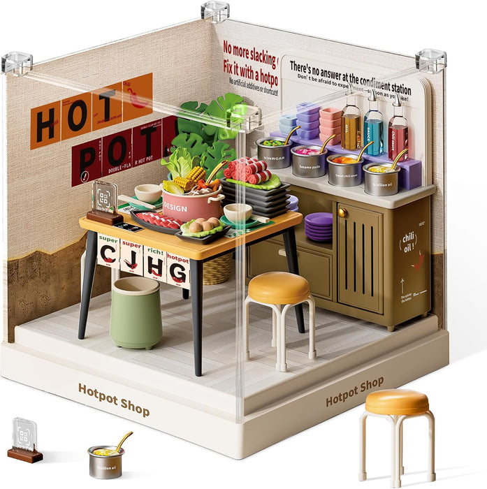 Hotpot Shop Miniature Dollhouse Kit F07AM7-22-8035