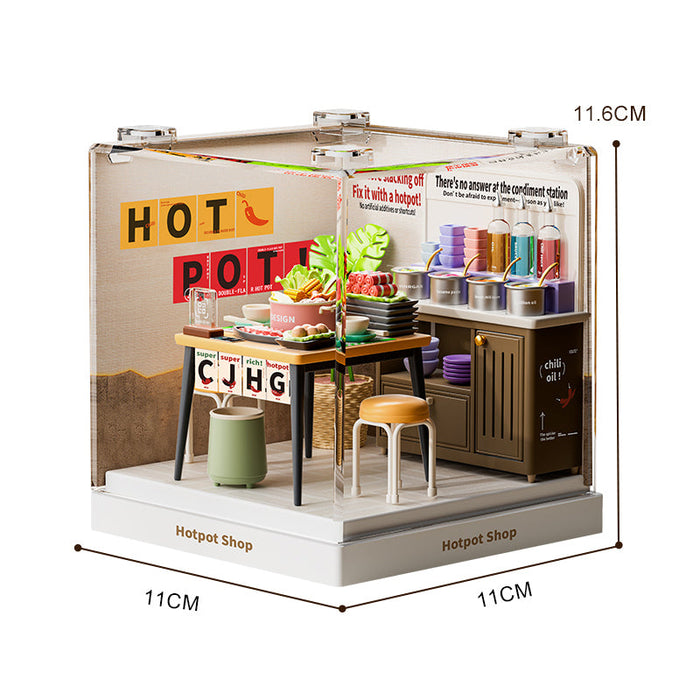 Hotpot Shop Miniature Dollhouse Kit F07AM7-22-8035