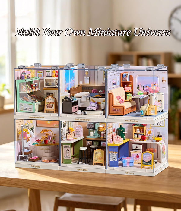 Train Carriage Miniature Dollhouse Kit F07AM7-23-8036