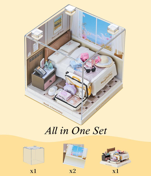 Book a Homestay Miniature Dollhouse Kit F07AM7-24-8038
