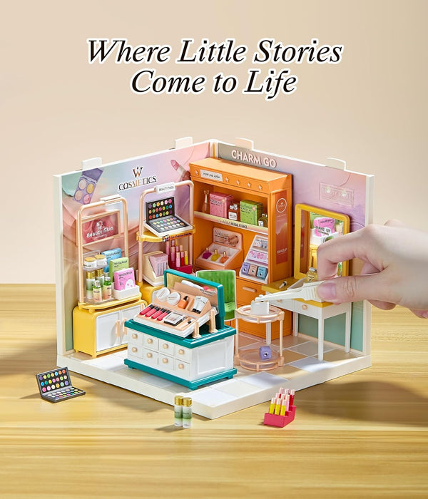 Makeup Shop Miniature Dollhouse Kit F07AM7-3-8003