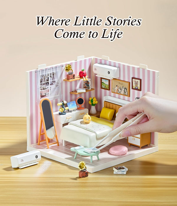 Bedroom Miniature Dollhouse Kit F07AM7-4-8004