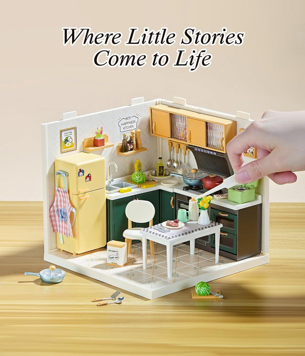 Kitchen Miniature Dollhouse Kit F07AM7-5-8005