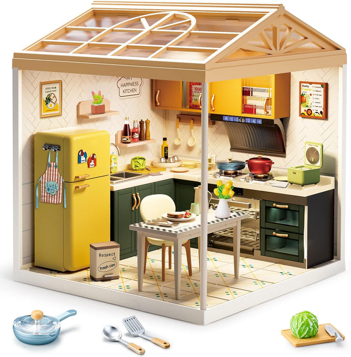 Kitchen Miniature Dollhouse Kit F07AM7-5-8005