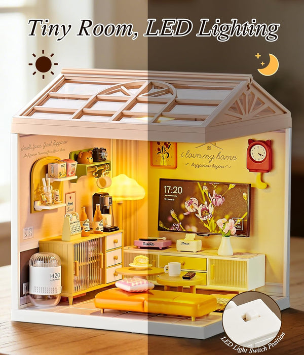 Livingroom Miniature Dollhouse Kit F07AM7-6-8006