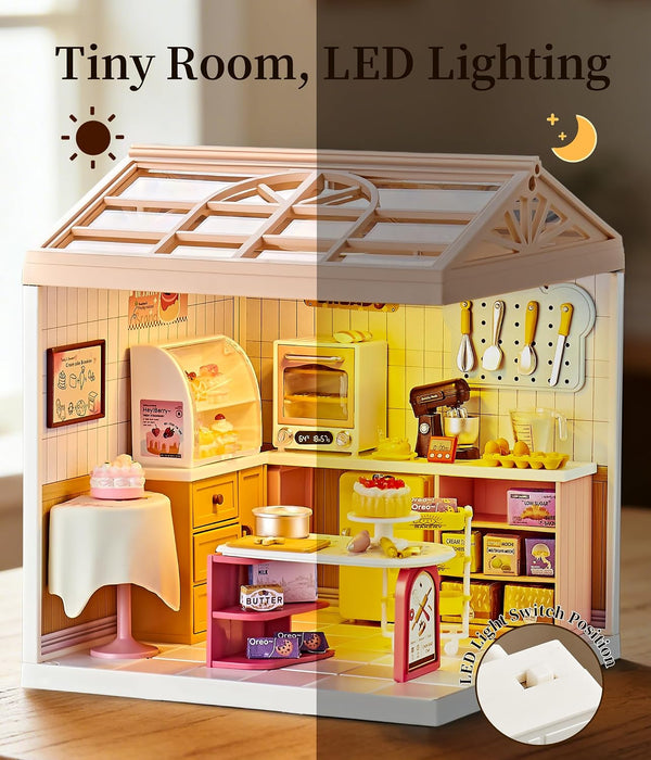 Bakery Shop Miniature Dollhouse Kit F07AM7-8-8008