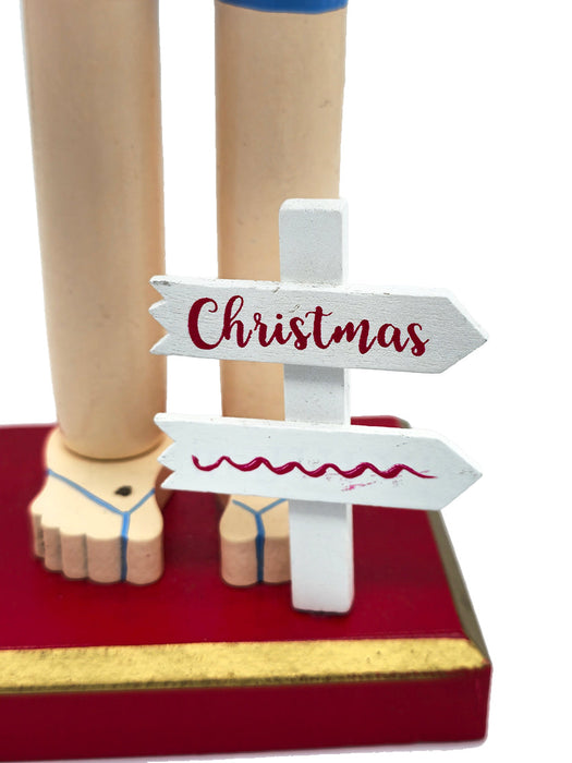 Lifebuoy Santa Wooden Nutcracker F07AM9-1-N01044B