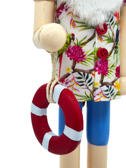 Lifebuoy Santa Wooden Nutcracker F07AM9-1-N01044B