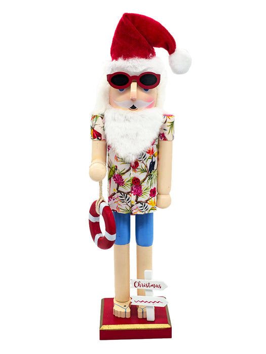Lifebuoy Santa Wooden Nutcracker F07AM9-1-N01044B