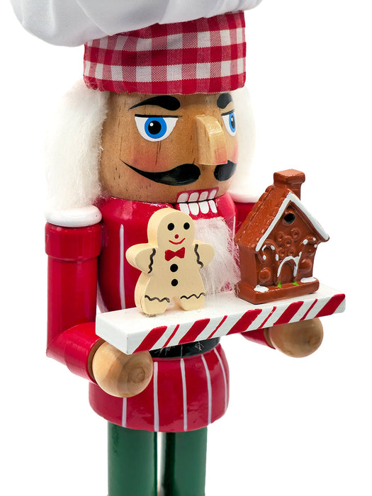 Gingerbread Chef Wooden Nutcracker F07AM9-11-N01270A