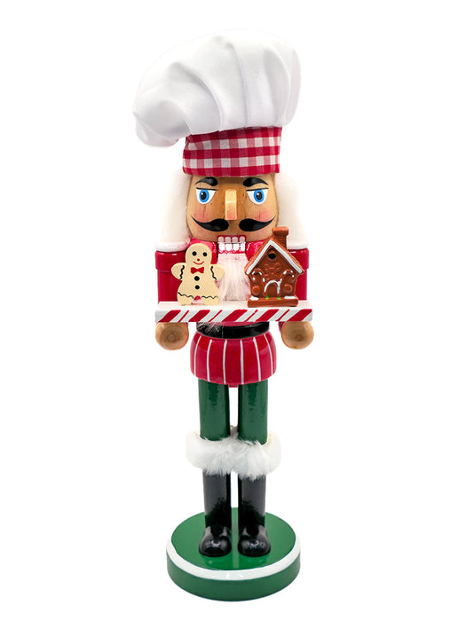 Gingerbread Chef Wooden Nutcracker F07AM9-11-N01270A