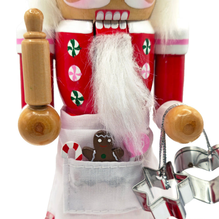 Rolling Pin Chef Wooden Nutcracker F07AM9-12-N01109A