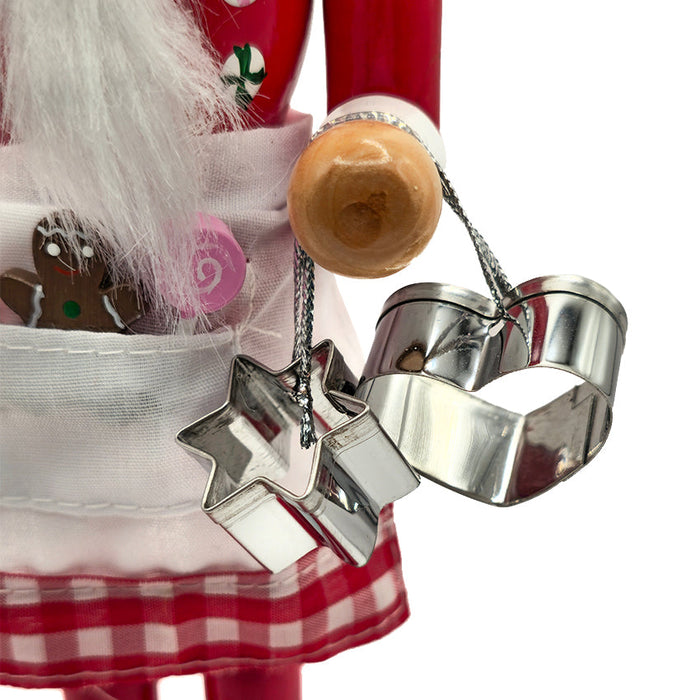 Rolling Pin Chef Wooden Nutcracker F07AM9-12-N01109A