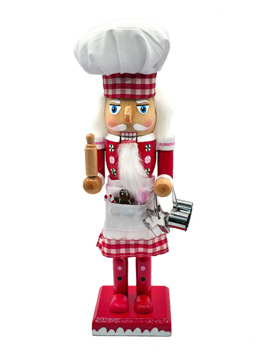 Rolling Pin Chef Wooden Nutcracker F07AM9-12-N01109A