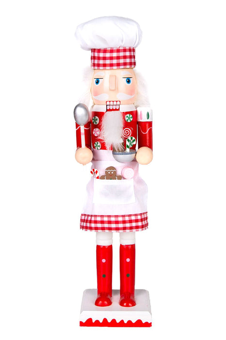 Mixing Bowl Chef Wooden Nutcracker F07AM9-11-N01270C