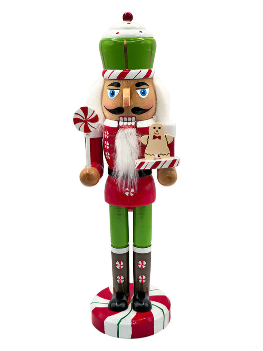 Peppermint Wooden Nutcracker F07AM9-13-XC4617A