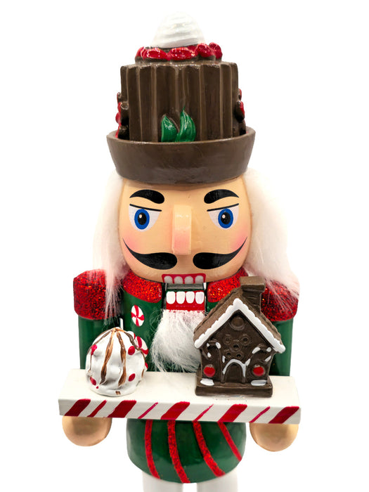 Gingerbread House Wooden Nutcracker F07AM9-13-XC4617B