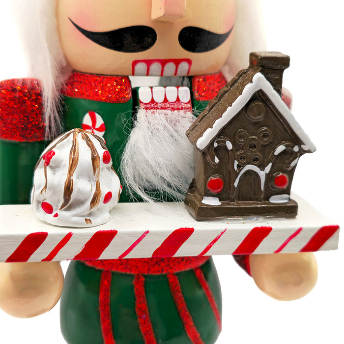 Gingerbread House Wooden Nutcracker F07AM9-13-XC4617B