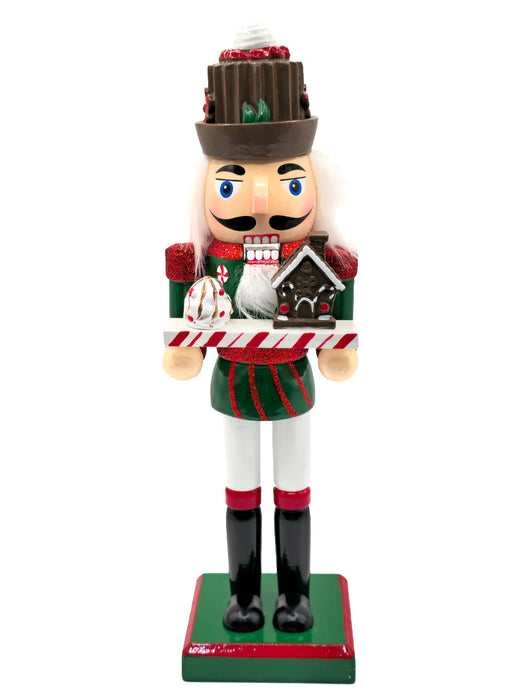 Gingerbread House Wooden Nutcracker F07AM9-13-XC4617B