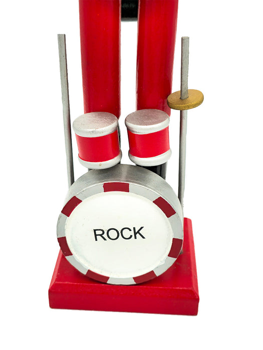 Rock Drummer Wooden Nutcracker F07AM9-16-XC4620A