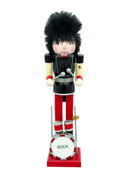 Rock Drummer Wooden Nutcracker F07AM9-16-XC4620A