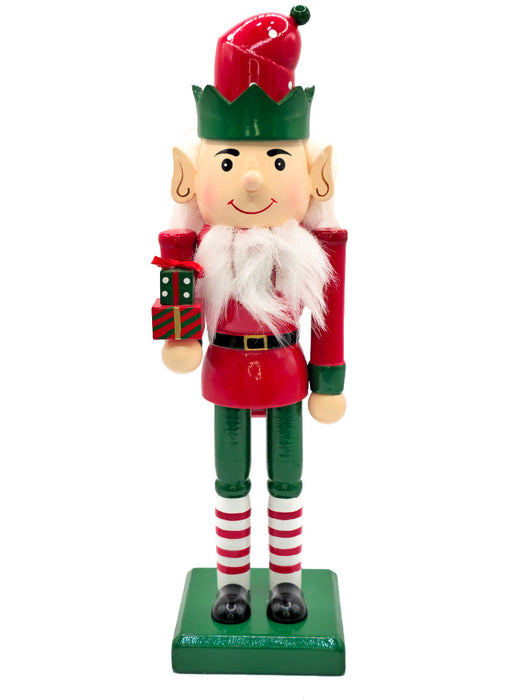 Bearded Elf Wooden Nutcracker F07AM9-18-N01851B