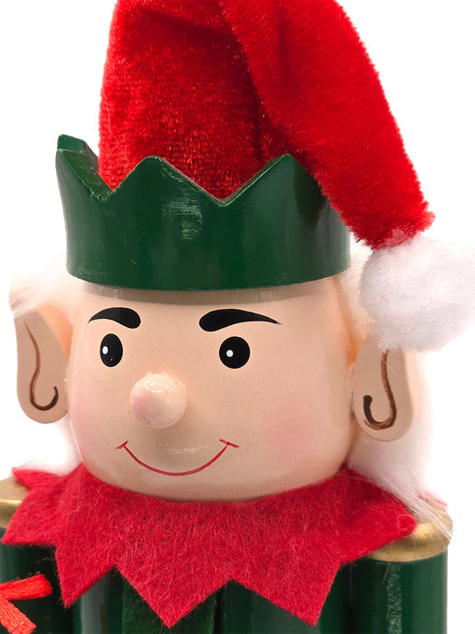 Christmas Gift Elf Wooden Nutcracker F07AM9-18-N01851D