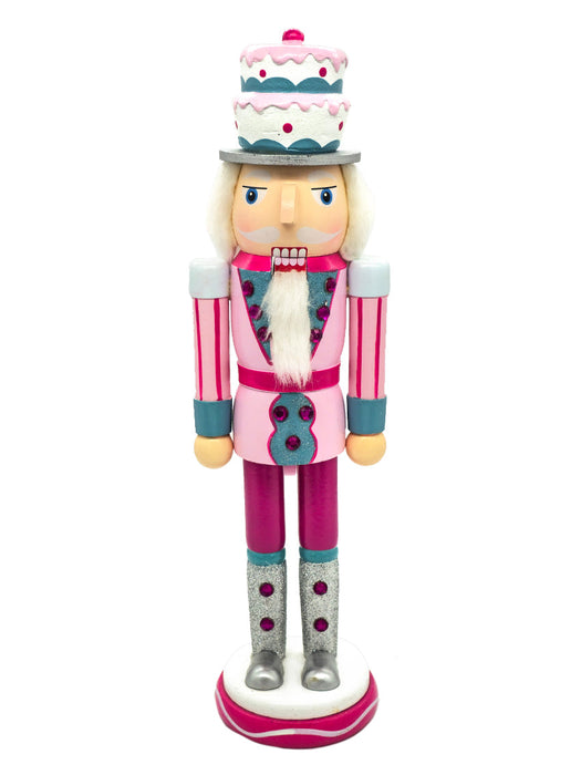 Cake Hat Wooden Nutcracker F07AM9-21-N01220C