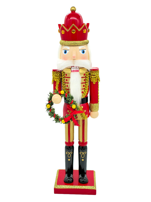 Christmas Wreath Wooden Nutcracker F07AM9-30-N01325A