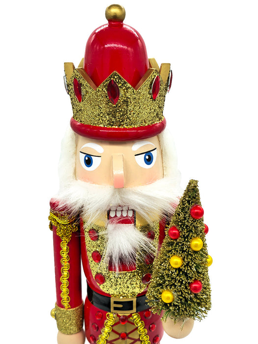 Christmas Tree Wooden Nutcracker F07AM9-30-N01325B