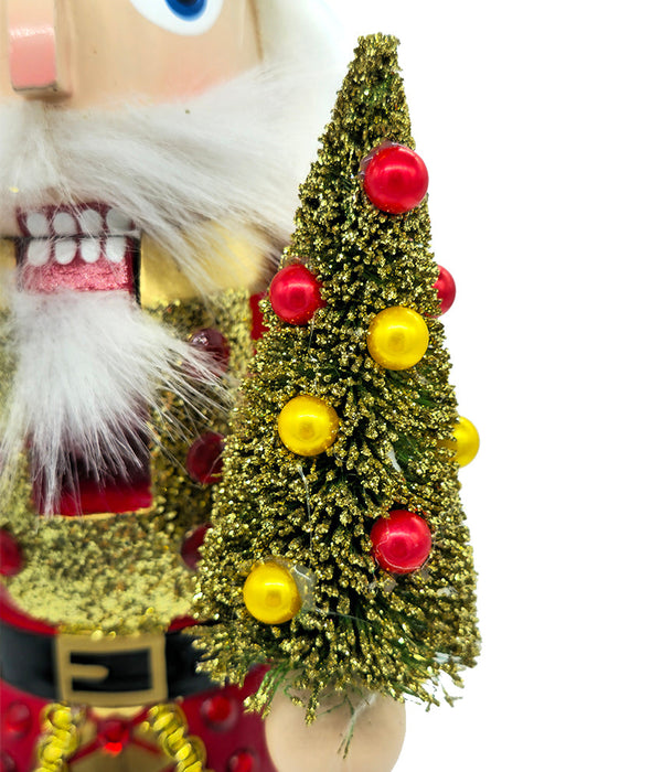 Christmas Tree Wooden Nutcracker F07AM9-30-N01325B