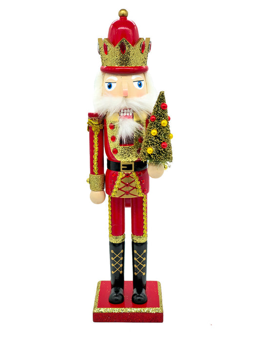 Christmas Tree Wooden Nutcracker F07AM9-30-N01325B